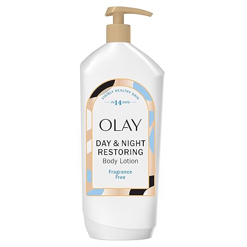 Olay Body Lotion for Women, Day & Night Restoring, 24hr Moisturizing & Deep Hydration, Absorbs Instantly, Penetrating Vitamin B3 Complex, For All Skin