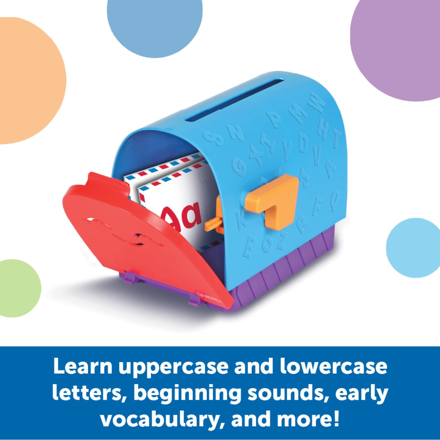 Learning Resources Alphabet Learning Mailbox – Montessori Toddler Toy for ABC Tracing, Writing, Pretend Play & Fine Motor Skills, Preschool Gift
