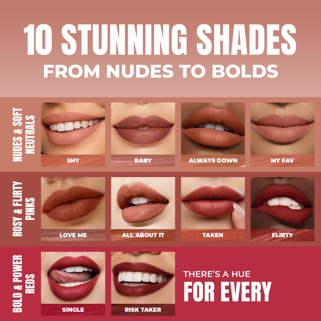 L.A. Girl Lip Haze Soft Matte Lip Color, Risk Taker GLC770