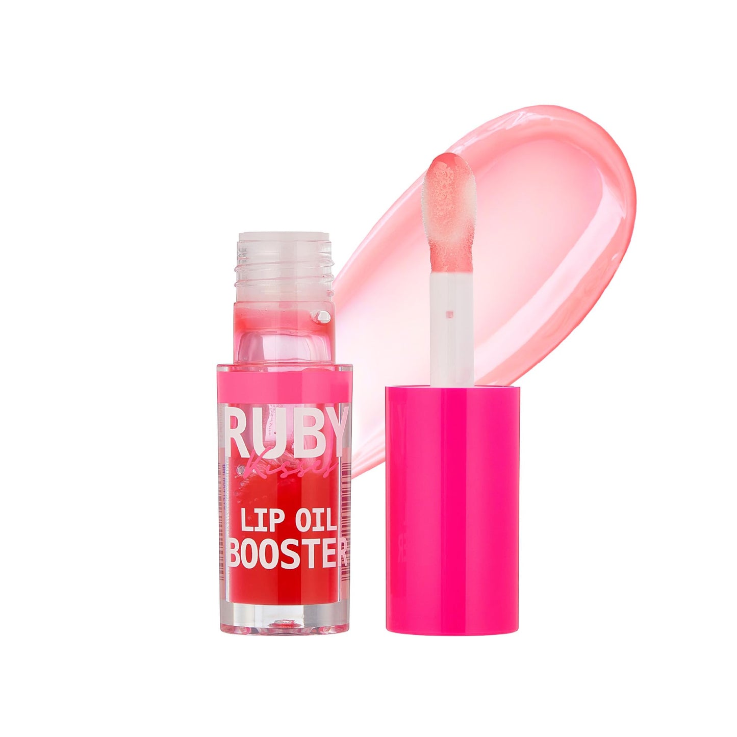 Ruby Kisses Lip Oil Booster, Hydrating Lip Gloss with Nourishing Natural Oil Blend, Jumbo Wand for Easy Application, Non-Sticky Formula