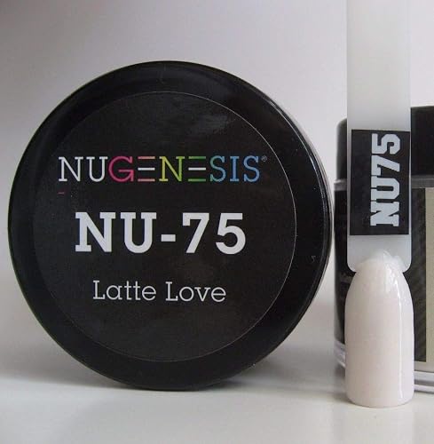 NuGenesis Nail Dipping Powder Color 1.5oz/43g Jar - (NU75 Latte Love) Beauty & Personal Care Nugenesis
