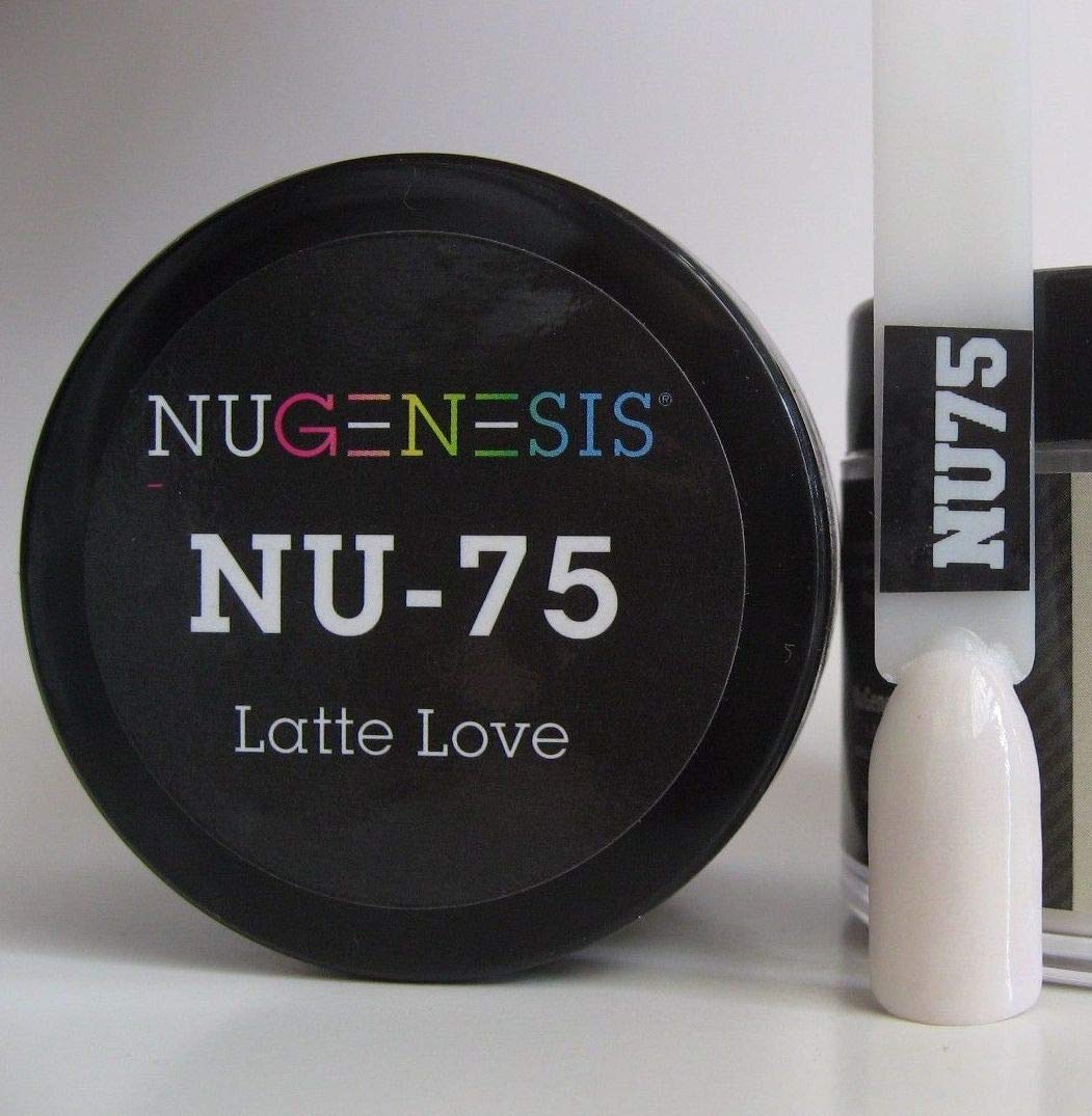 NuGenesis Nail Dipping Powder Color 1.5oz/43g Jar - (NU75 Latte Love) Beauty & Personal Care Nugenesis