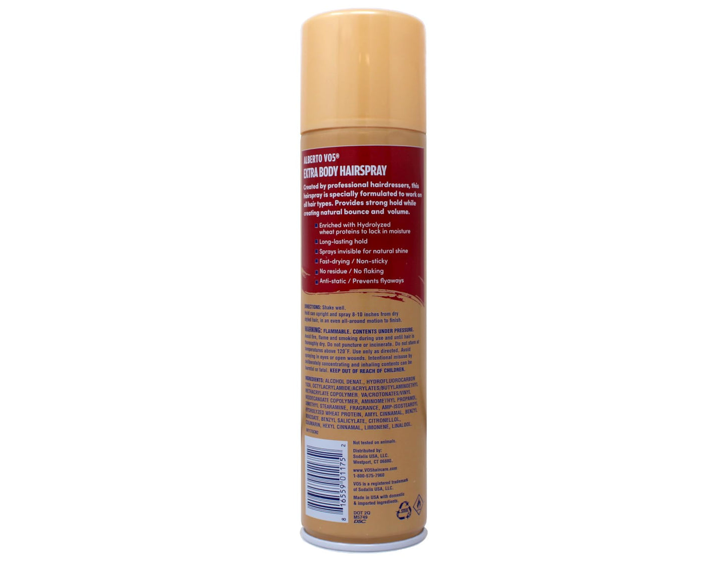 Alberto VO5 Crystal Clear Extra Body Hair Spray - Volumizing Hair Spray for Styling - Frizz and Humidity Control - No Flaking - 8.5 oz - Pack of 4 Beauty & Personal Care VO5