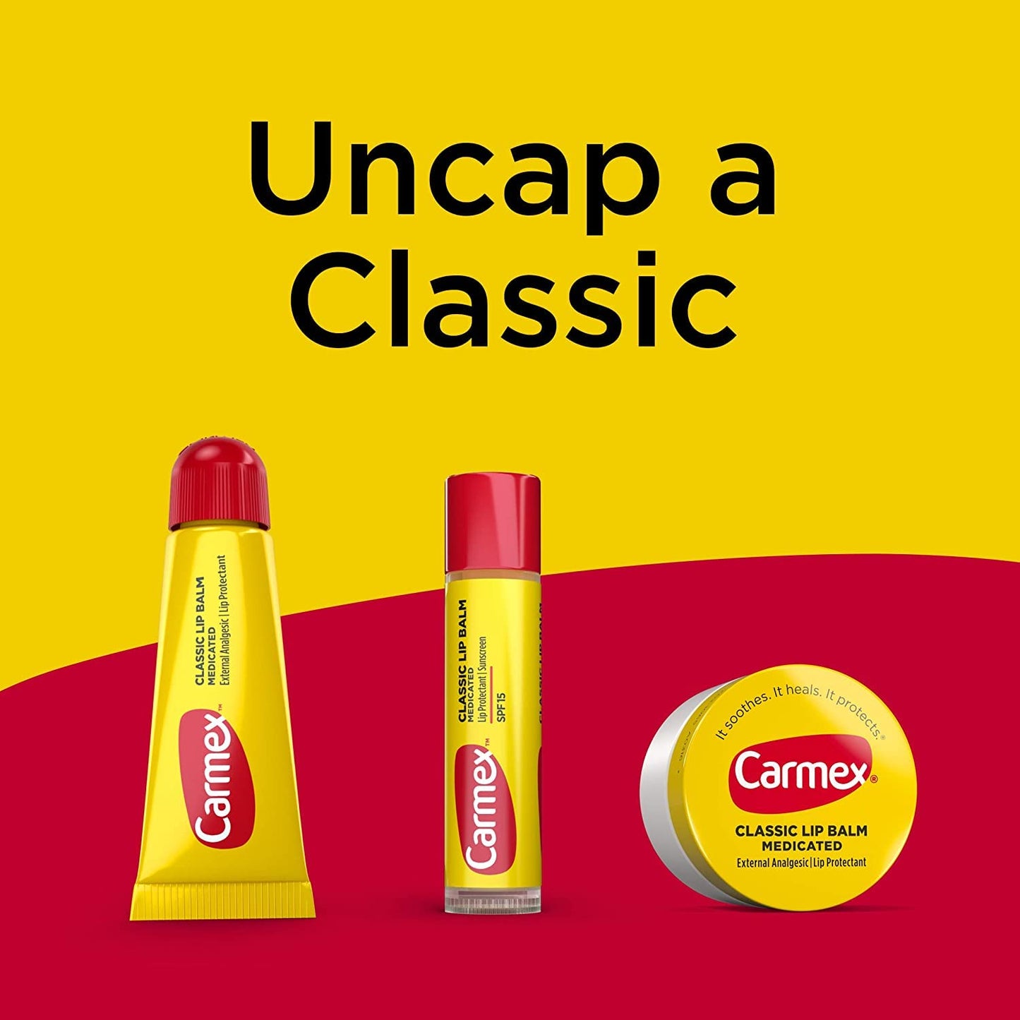 Carmex Classic Lip Balm Medicated, 0.25 oz (Pack of 5) Beauty and Personal Care Carmex