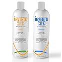 Keratin Shampoo Set For Frizzy Damaged And Color Treated hair INVERTO SILK Luxurious Sulfate Free Shampoo and Conditioner Two Bottles Value Set 2 x