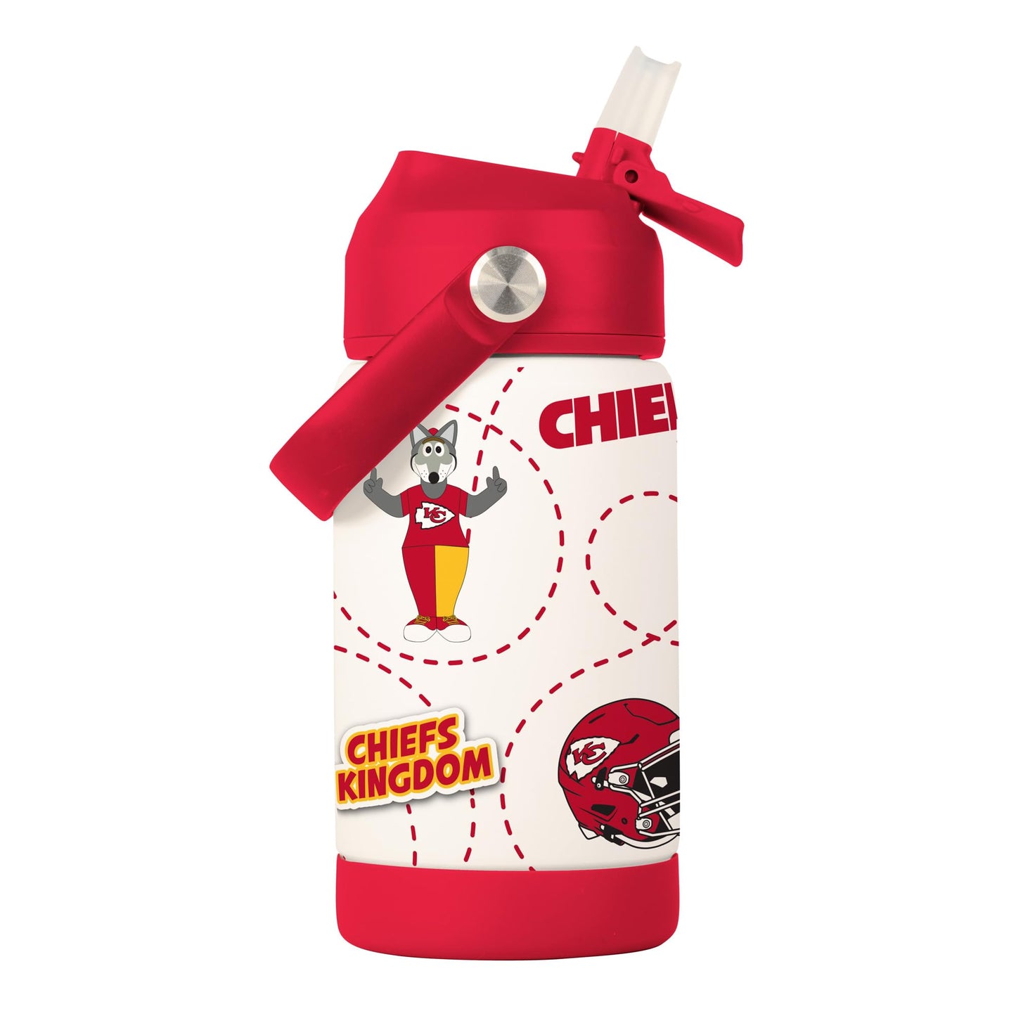 Chiefs 12oz Kid's Mascot SS Bottle