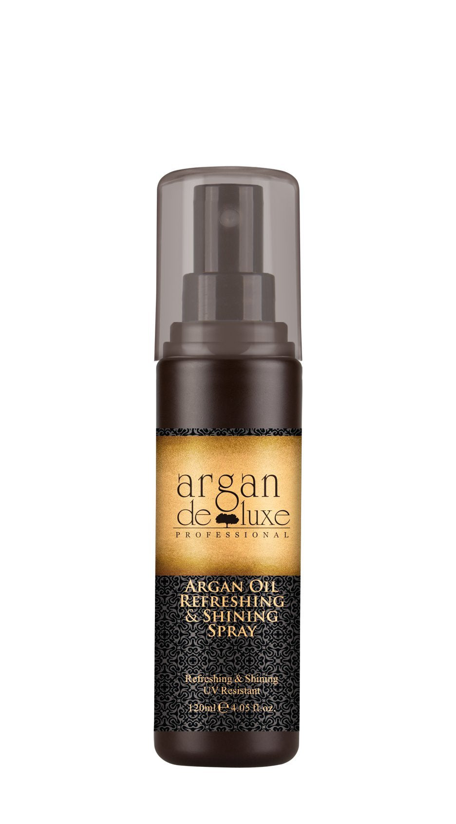Argan Oil Refreshing & Shine Spray with Static, Frizz, and Split End Control-Thermal Damage Protector For all Hair Types 4fl oz.