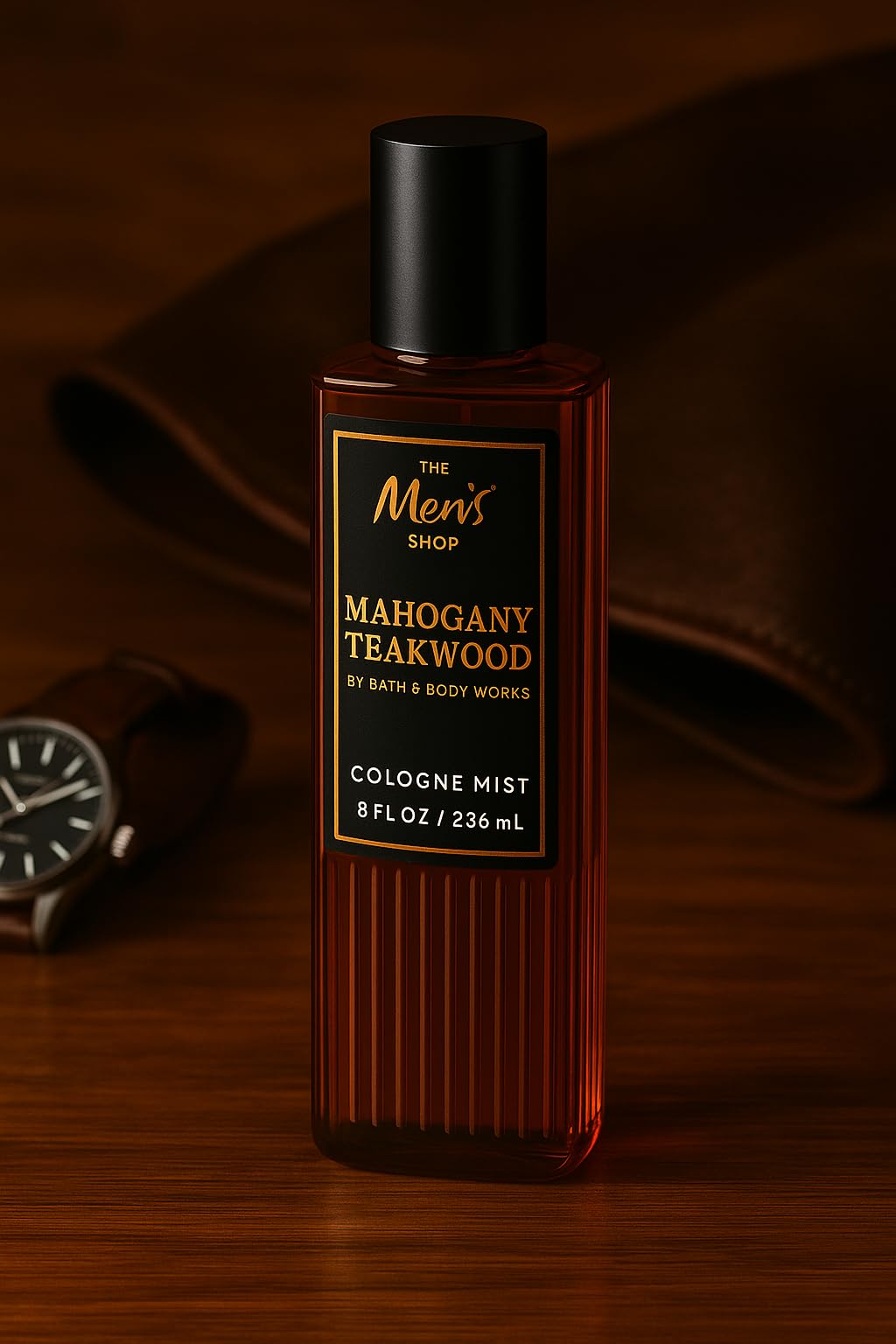 Bath & Body Works Mahogany Teakwood Cologne Mist - 8 fl oz | Mahogany, Black Teakwood & Lavender Scent
