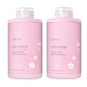 Japanese CHERRY BLOSSOM (Shampoo + Conditioner Set), with Cherry Blossom Extract & Vitamin E, Clarifying, Hydrating and Thickening Hair Care