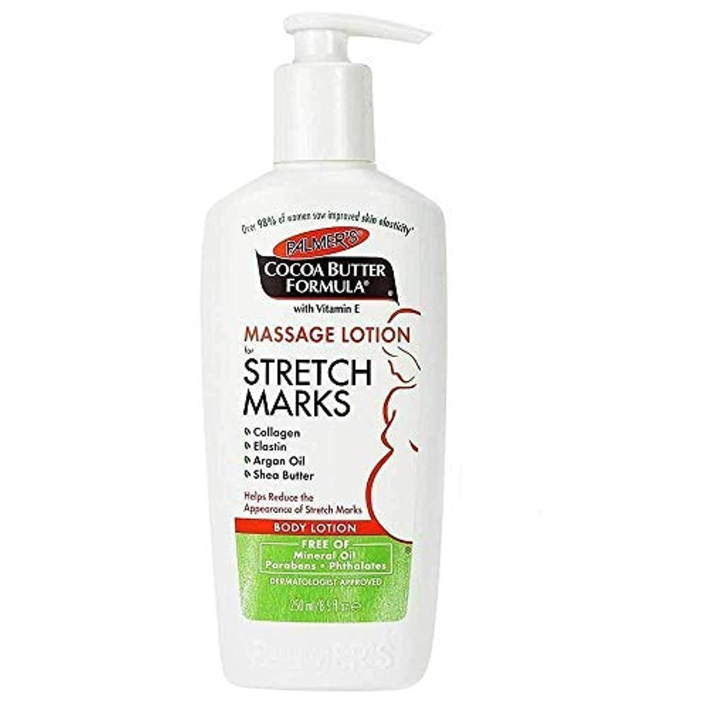 Palmer's Cocoa Butter Formula Massage Lotion For Stretch Marks with Vitamin E, Collagen and Elastin, and Shea Butter, 8.5-Ounce Bottles (Pack of 6)