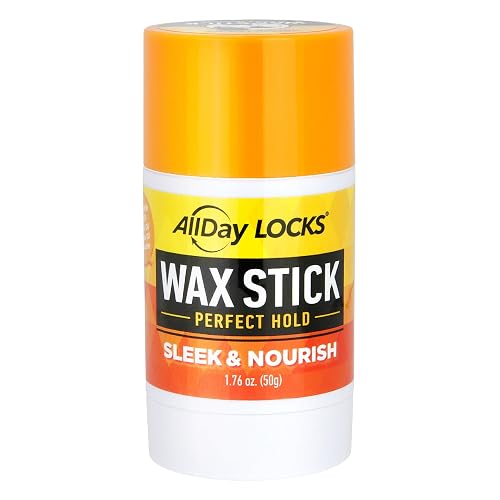 AllDay Locks Wax Stick - Hair Styling Edge Control Slick Stick, Strong Hold for Slick Backs, Natural Styles, Side Parts, and More, Wax Stick for Men