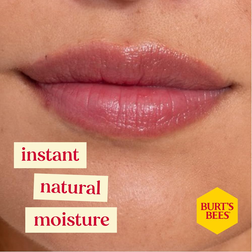 Burt's Bees 100% Natural Moisturizing Lip Shimmer, Plum - 1 Tube