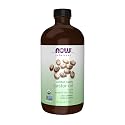 NOW Solutions, Organic Castor Oil, 100% Pure Versatile Skin Care, Multi-Purpose Skin Softener, 16-Ounce