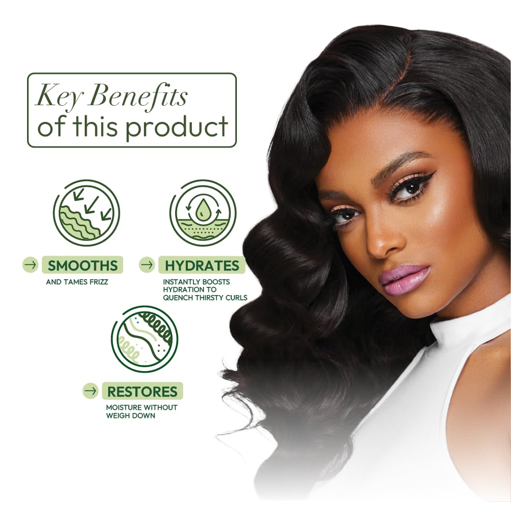 Olive Oil Fix-It Wig for Wigs & Weaves Detangler infused with Castor Oil for Strenghtening & Moisturization (6.2 oz)