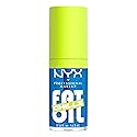 NYX PROFESSIONAL MAKEUP Fat Oil Chillz, Moisturizing, Shiny and Vegan Tinted Lip Gloss - Polar Peppermint (Sheer Blue)