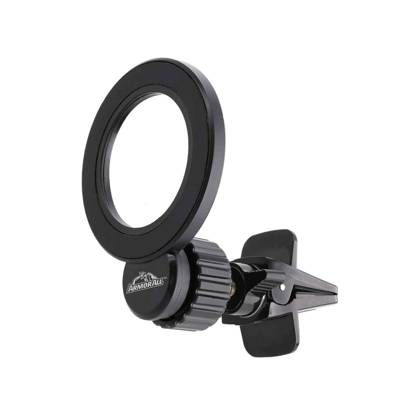 Armor All Magnetic Phone Mount for Car, Air Vent Phone Holder for MagSafe Phones, iPhones, Includes Universal Magnet Ring for Samsung, Non-Magnetic…