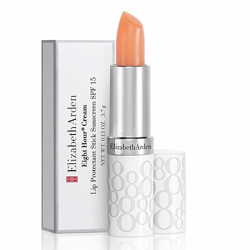 Elizabeth Arden Eight Hour Cream Lip Protectant Stick, SPF 15 Sunscreen Balm, Moisturizer for Dry, Cracked Lips with Shea Butter, Coconut Oil & Vitamin E, 0.13 oz