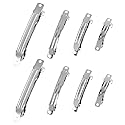 AUEAR, French Barrette Iron Rectangle Hair Clips for DIY Clip Craft Bows (120 Pack, 4 sizes)
