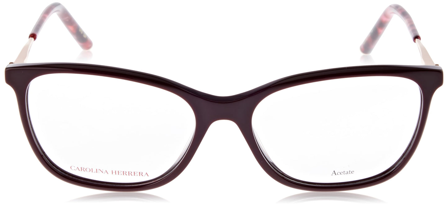 Carolina Herrera Unisex Vista Glasses Her 0197 6k3 54/16/145 Women's Sunglasses, 6K3/16 Burgundy Gold, 54, 6k3/16 burgundy gold, 54