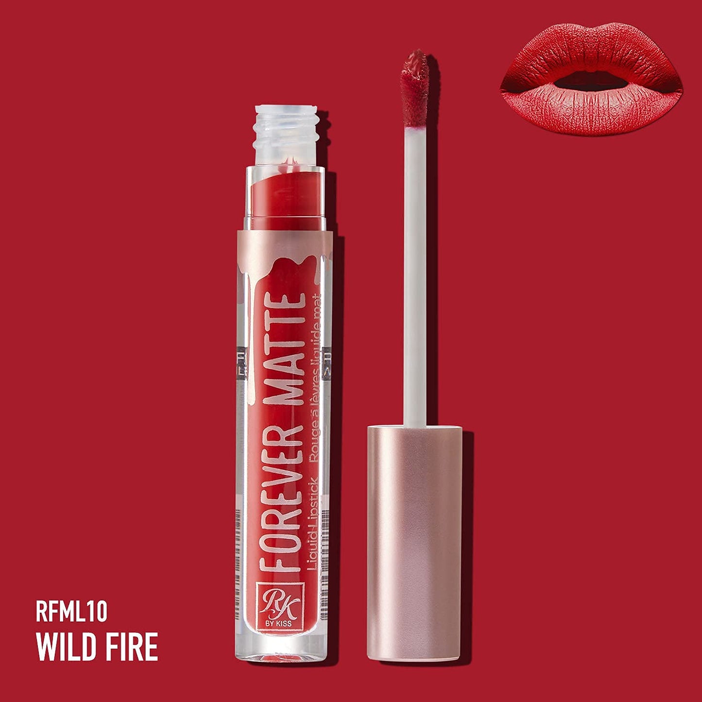 Ruby Kisses Forever Matte Liquid Lipstick - RFML10 (Wild Fire)