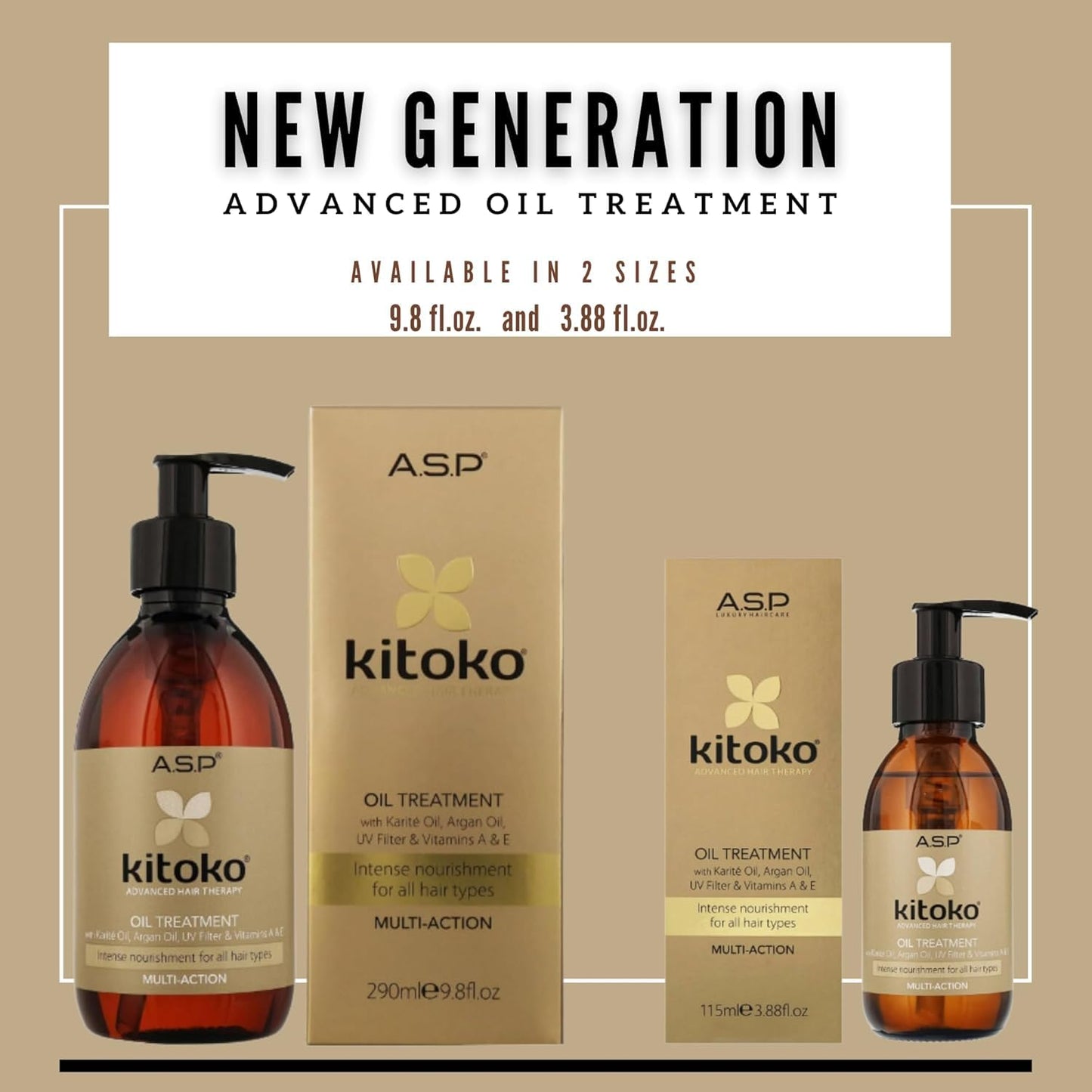 Affinage Kitoko Oil Treatment 3.88 Ounce with Easy Dispensing Pump