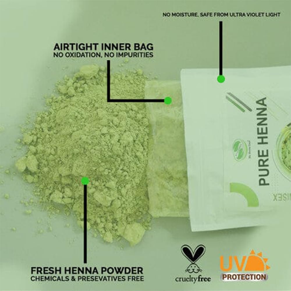 1000 Grams - 100% Pure Henna Powder For Hair Dye - Red Henna Hair Color, Best Red Henna For Hair - The Henna Guys