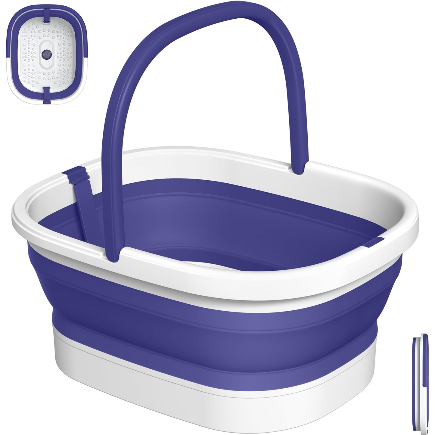 Nekteck Foot Soaking Tub Collapsible Bucket for Foot Bath Soak Tub, Purple Beauty and Personal Care Nekteck Default Title