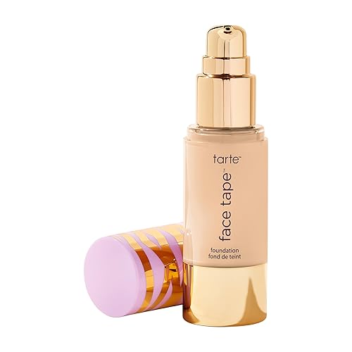 Tarte Face Tape Foundation - Coverage Matte Finish Foundation with Snow Mushroom & Hyaluronic Acid for Hydration, Waterproof, Vegan & Cruelty-Free