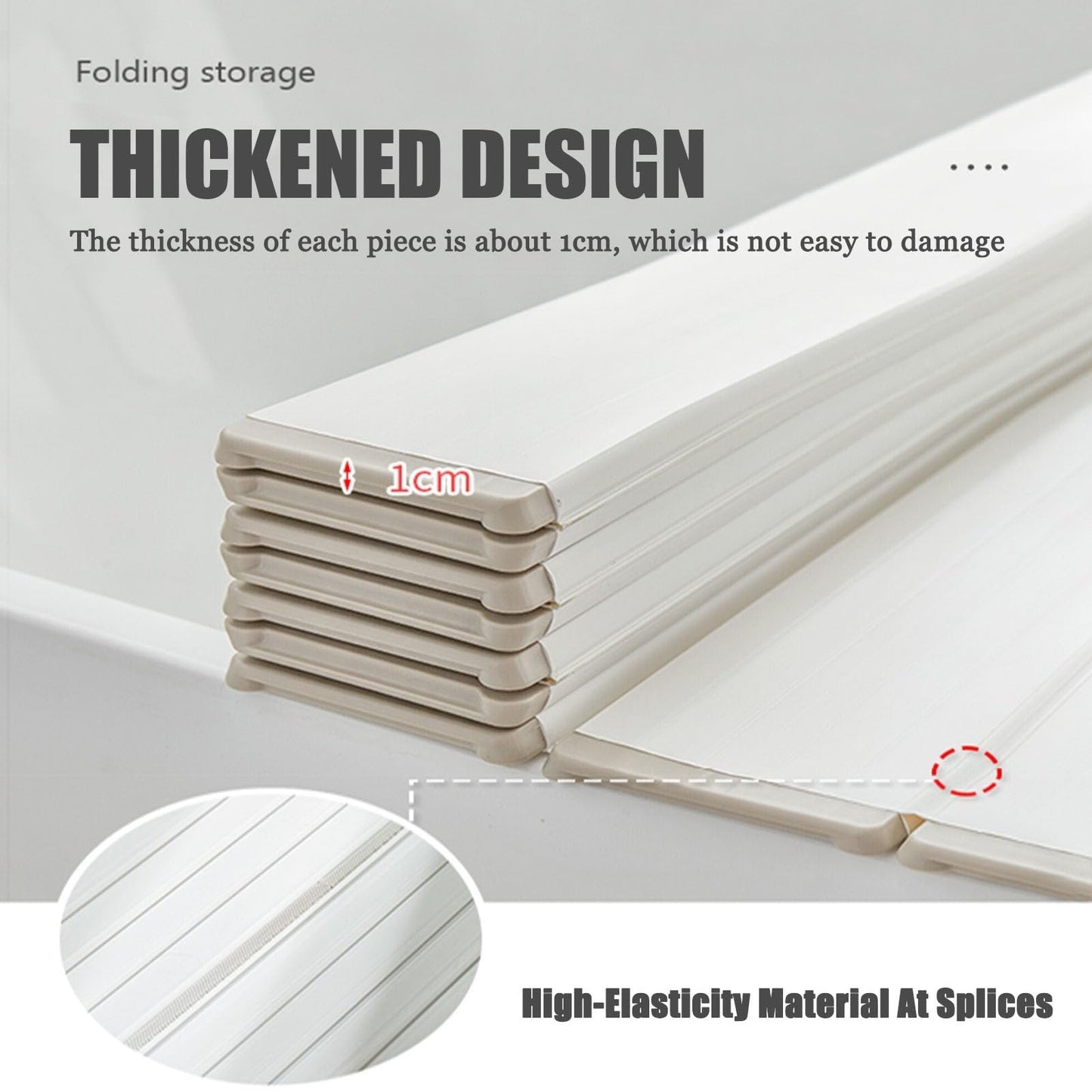 ZGLINMZ Folding Bathtub Cover Dustproof Waterproof Shutter Bath Lid Bath Tub Tray, 1cm Thickness Polypropylene Insulation Board for Milk Baths Spa Beauty and Personal Care ZGLINMZ