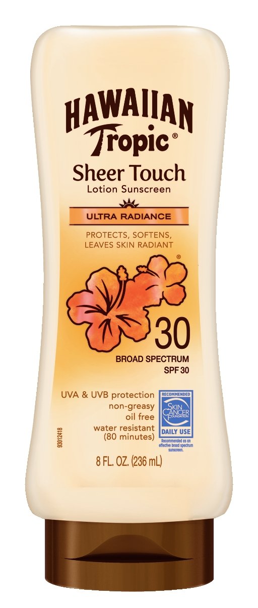 Hawaiian Tropic Sheer Touch Broad Spectrum Sun Care Lotion, SPF 30, 8 Fluid Ounce