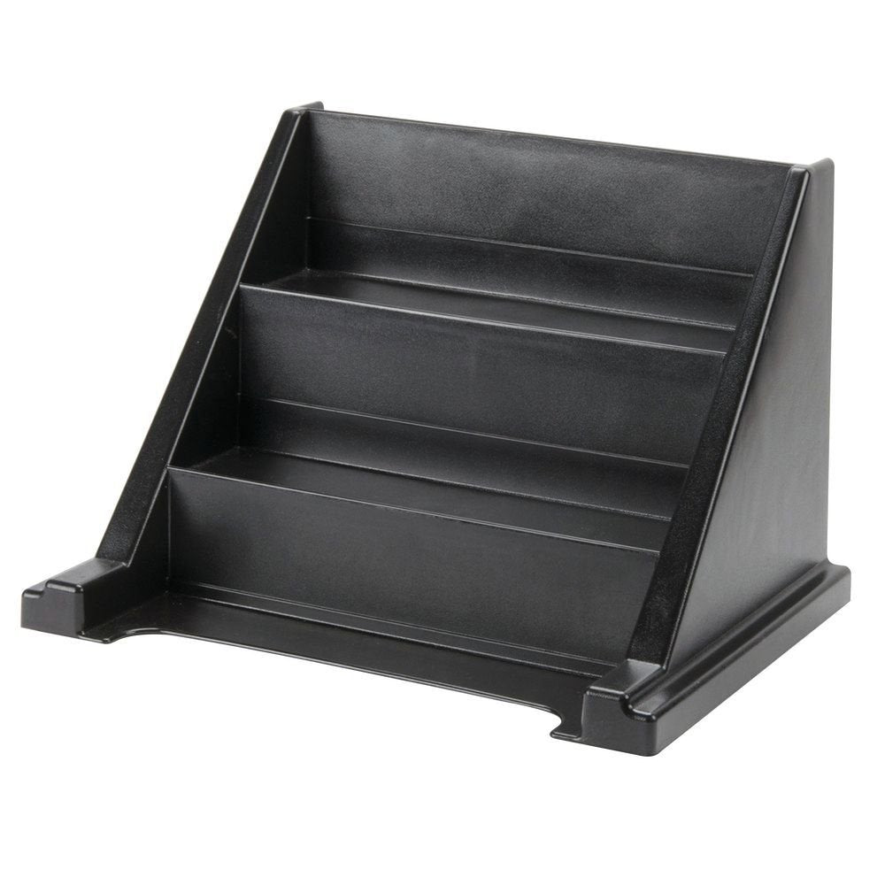 Cambro 9RS9110 Versa Black 9-Bin Organizer Rack