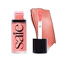 Saie Dew Liquid Blush for Cheeks - Hydrating Cream Blush Stick with a Blendable + Buildable Formula - Skincare Infused Dewy Cheek Tint for a Natural