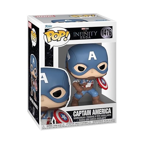 Funko Pop Marvel: Infinity Saga - Captain America - Collectable Vinyl Figure - Gift Idea - Official Merchandise - Toys for Kids & Adults…