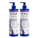 Dr Teal's Body Lotion - Moisture Plus - Soothing Lavender Essential Oil, 36 Fl Oz (Two 18 Fl Oz Bottles)