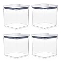OXO Good Grips POP Container 2.8-Quart Square Airtight Food Storage for Sugar and More (Set of 4)
