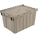 Monoflo Global Industrial Distribution Container With Hinged Lid 23-3/4x19-1/4x12-1/2 Gray