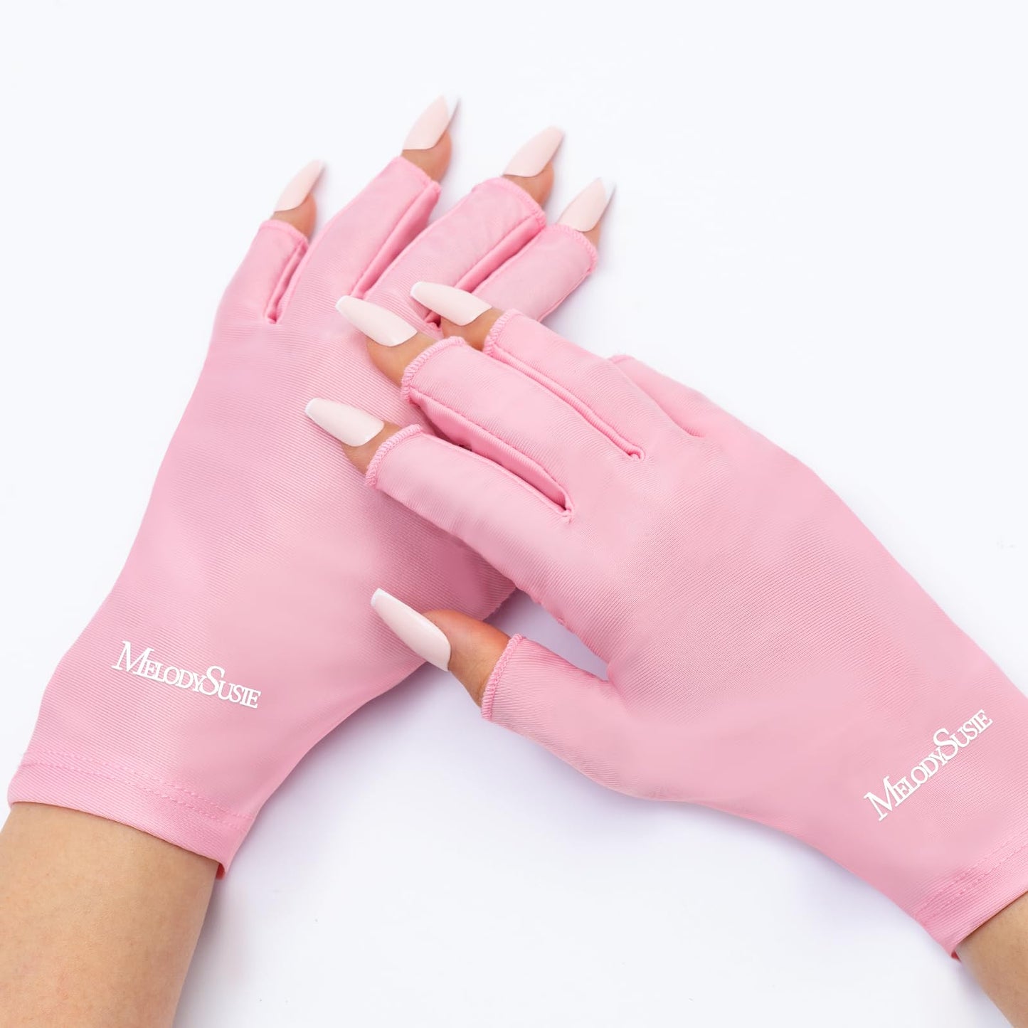MelodySusie Premium UV Protection Gloves for Manicures, Cool Feeling Fabric,Professional UPF50+, UV Gloves for Gel Nail Lamp, Anti UV Light, Skin Care Beauty and Personal Care MelodySusie