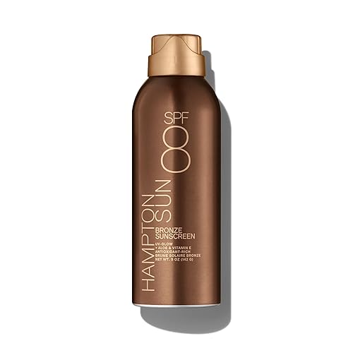 Hampton Sun SPF 8 Bronze Continuous Mist Sunscreen | Sunbathing Enhancer | Touch of Warm Bronze for an Instant, Radiant Glow | Antioxidant-Rich