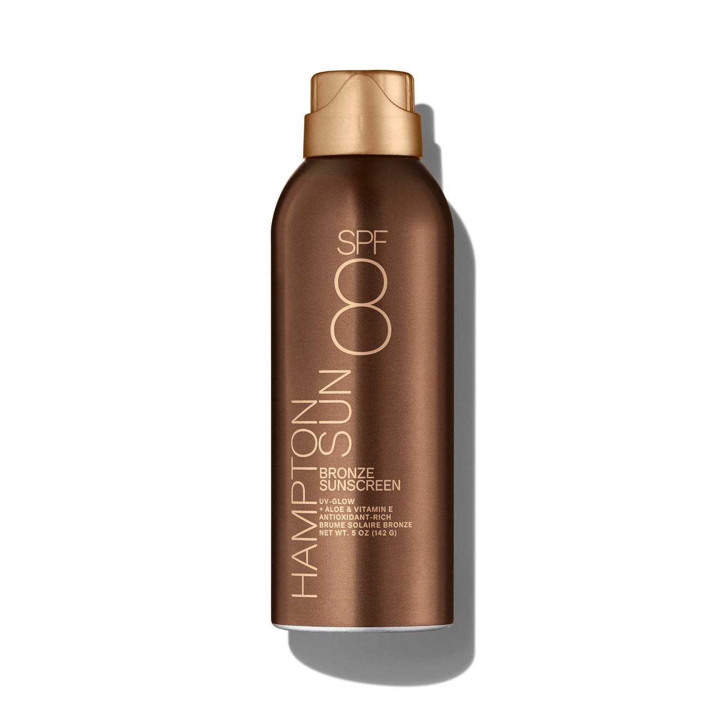 Hampton Sun SPF 8 Bronze Continuous Mist Sunscreen | Sunbathing Enhancer | Touch of Warm Bronze for an Instant, Radiant Glow | Antioxidant-Rich