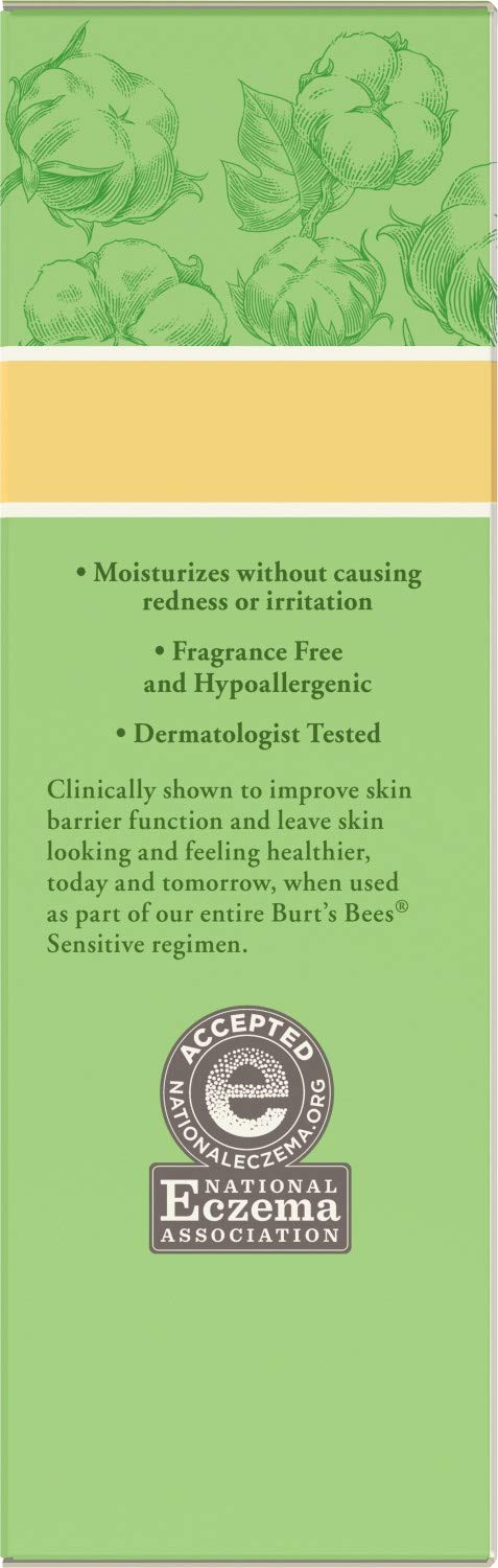 Burts Bees, Cream Moisturizing Sensitive, 1.8 Ounce