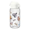 ION8 Small Water Bottle, 350 ml/12 oz, Leak Proof, Easy to Open, Secure Lock, Dishwasher Safe, BPA Free, Carry Handle, Hygienic Flip Cover, Easy