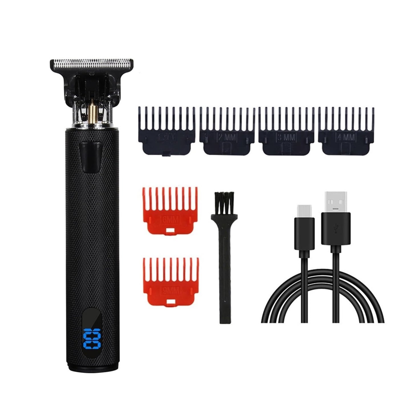 Razors Vintage T9 Electric Hair Clipper Hair Cutting Machine Professional Men Electric Shaver Rechargeable Trimmer for Men(Digital Display-28) Beauty and Personal Care EWKYLSEM