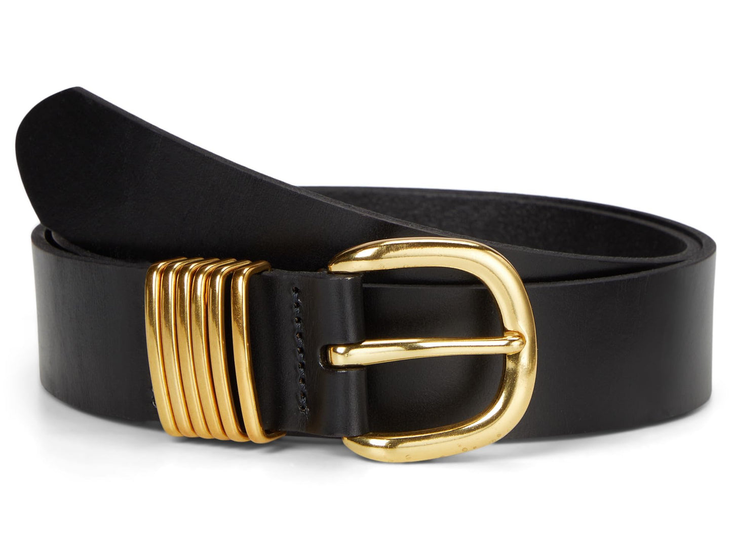Madewell, Womens, Multi Keeper Belt, True Black 2, L