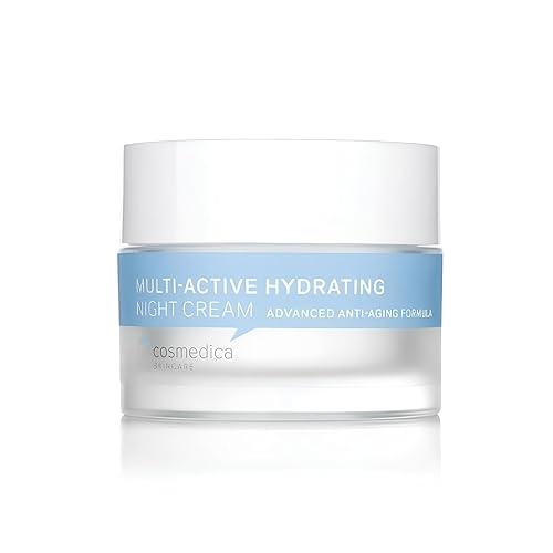 Cosmedica Skincare Multi-Active Hydrating Night Cream - Revitalizing Overnight Moisturizer & Anti-Aging Cream for Face and Neck with Hyaluronic Acid