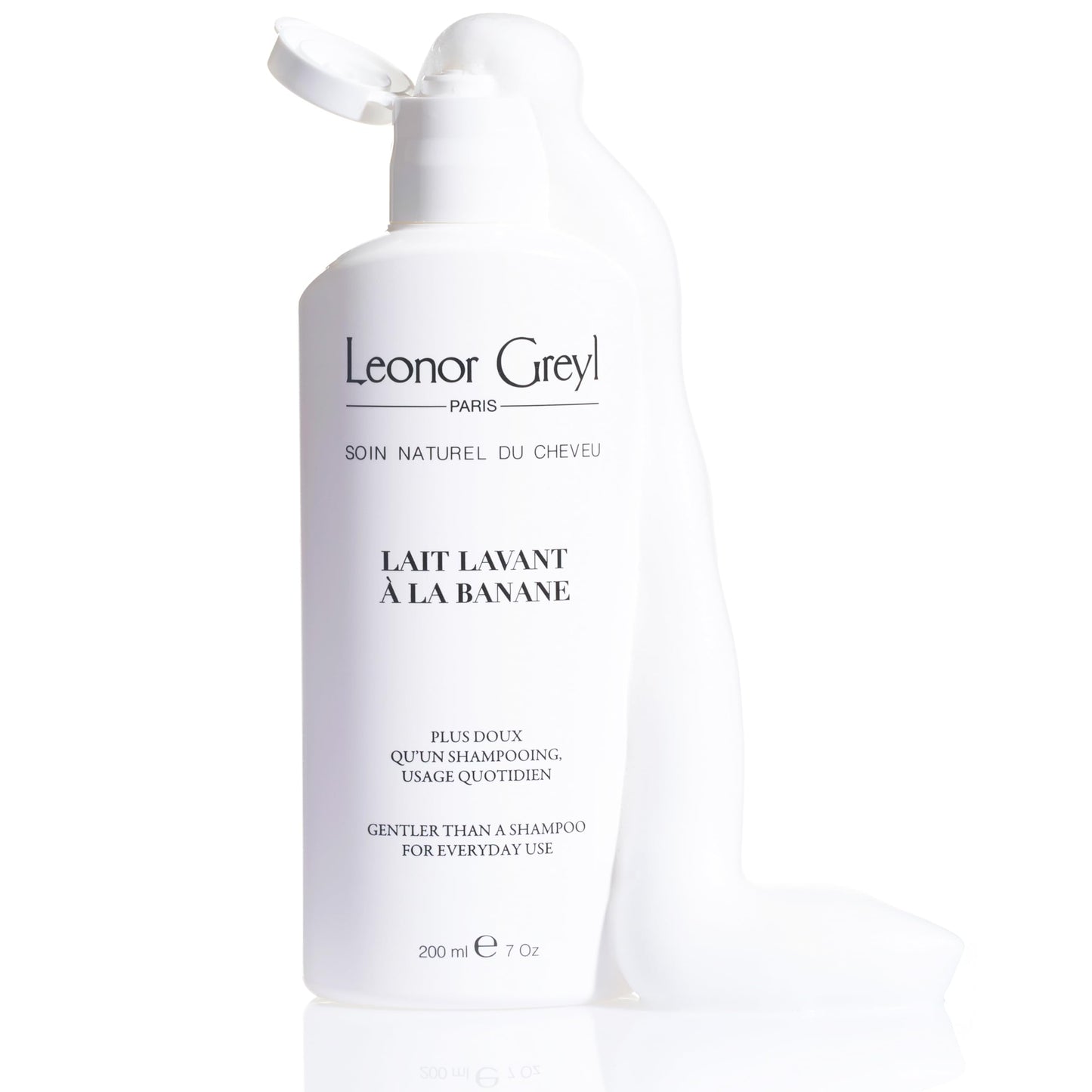 Leonor Greyl Paris - Lait Lavant a La Banane - Gentle Shampoo For Daily Use - Natural Purifying Hair Care Shampoo for Fine, Limp Hair (6.7 oz)