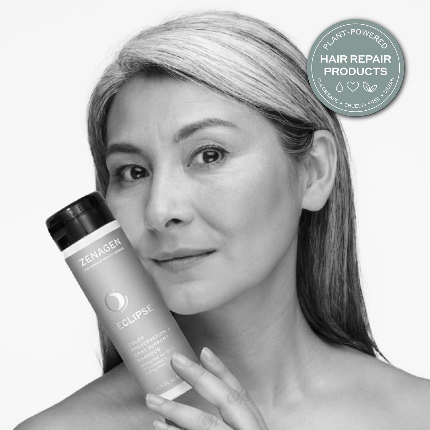 ZENAGEN Eclipse Trio Kit | Color Preservation + Gray Support | Shampoo + Conditioner + Volume Foam | for Color Protection, Hair Health & Voluminous