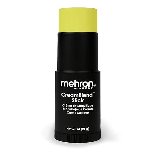 Mehron Makeup CreamBlend Stick | Face Paint, Body Paint, & Foundation Cream Makeup | Perfect for Halloween .75 oz (21 g) (Ogre Green) | Made in the