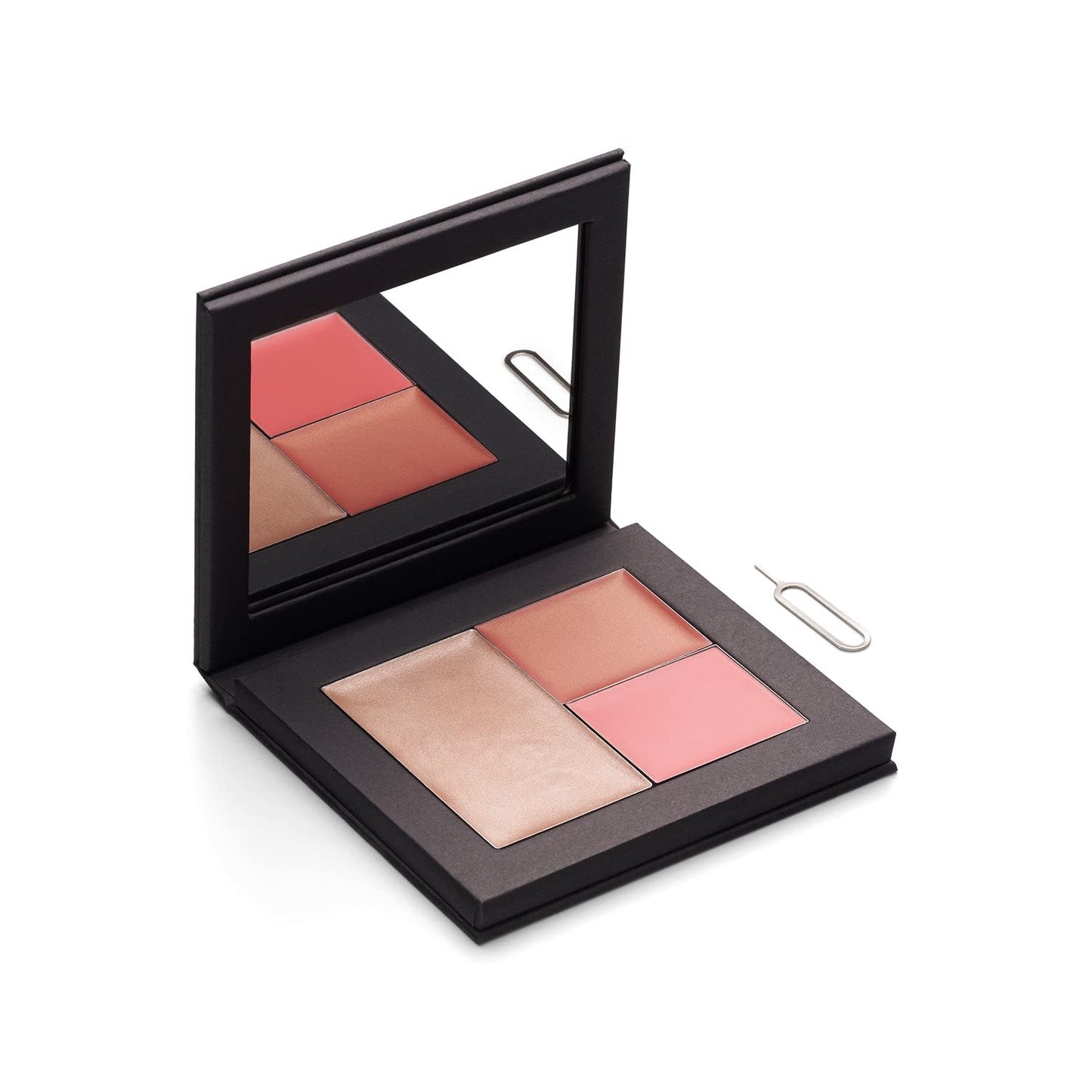 Phase Zero Makeup Cream Highlighter - "Burning Rose" - 2.4g / 0.084oz - Quad Refill - For a Long Lasting, Natural, Radiant Glow