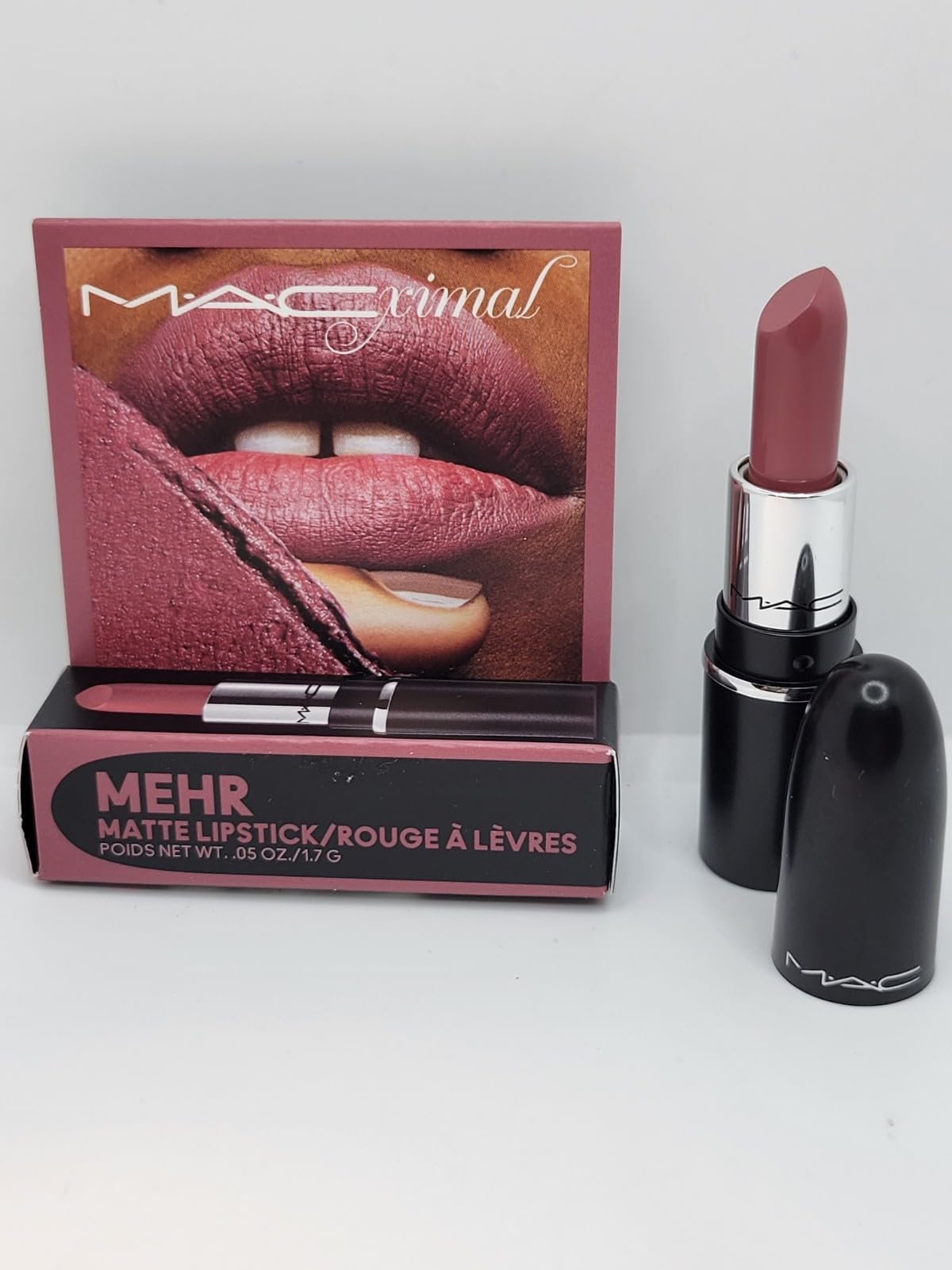 MAC M·A·Cximal Silky Matte Lipstick Mini, Mehr, 0.06 Ounces