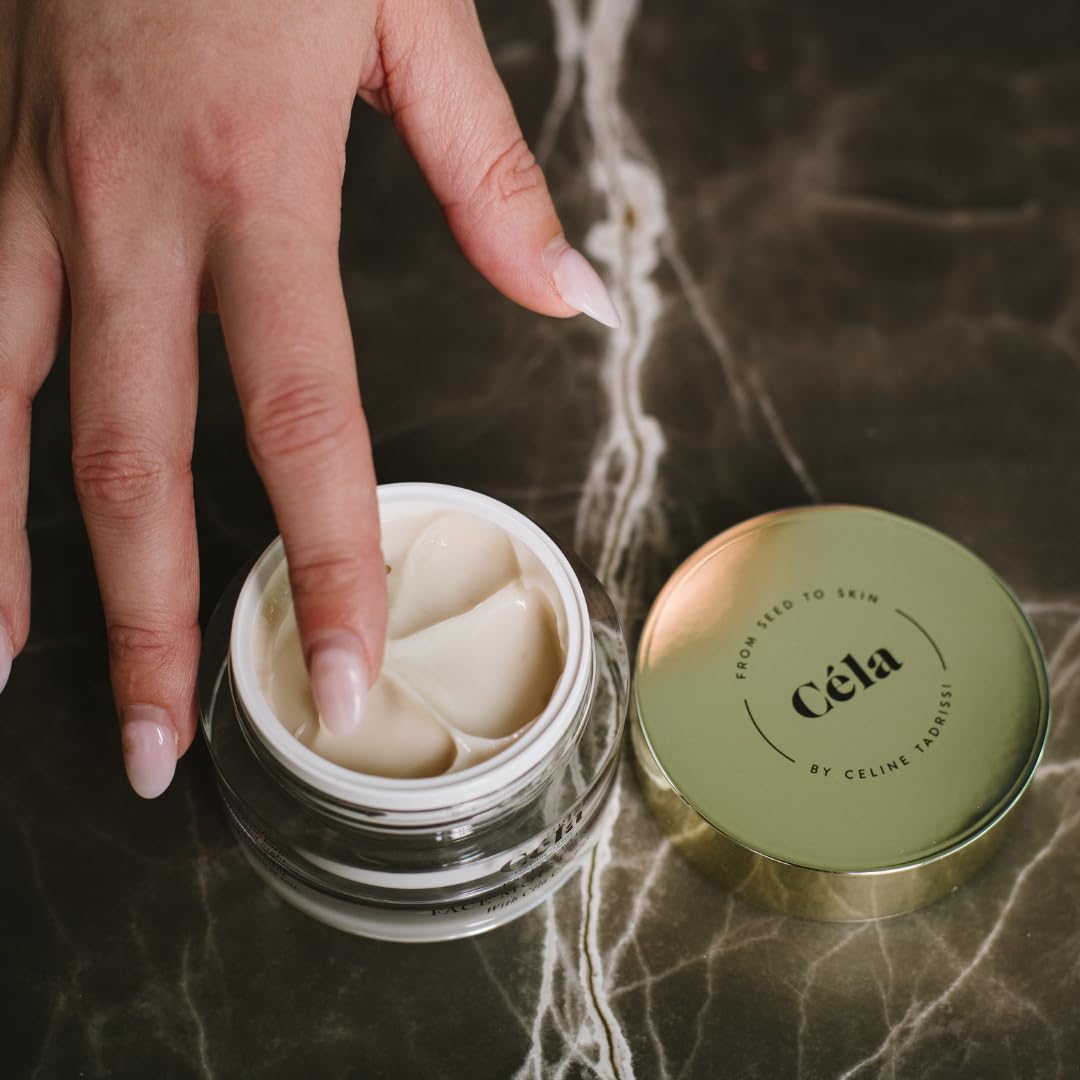 Céla Essential Facial Moisturizer | 50?ml Hydrating Cream with Squalane, Niacinamide & Antioxidants | Lightweight Daily Moisturizer for Soft, Radiant